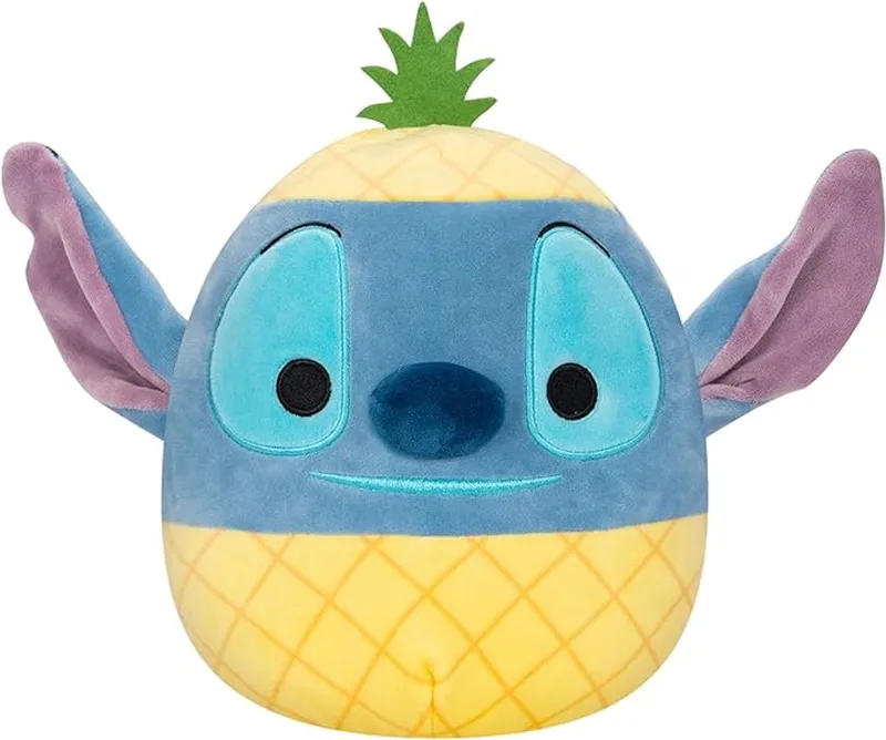 Knuffel Pluche - Disney Stitch Ananas, 20cm van Squishmallows in Hula – productfoto