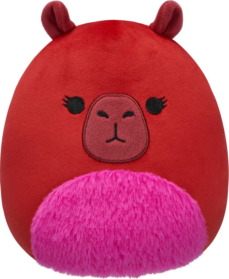 Marcia - Maroon Capybara W/Fuzzy Belly 19cm van Squishmallows in Rood – productfoto