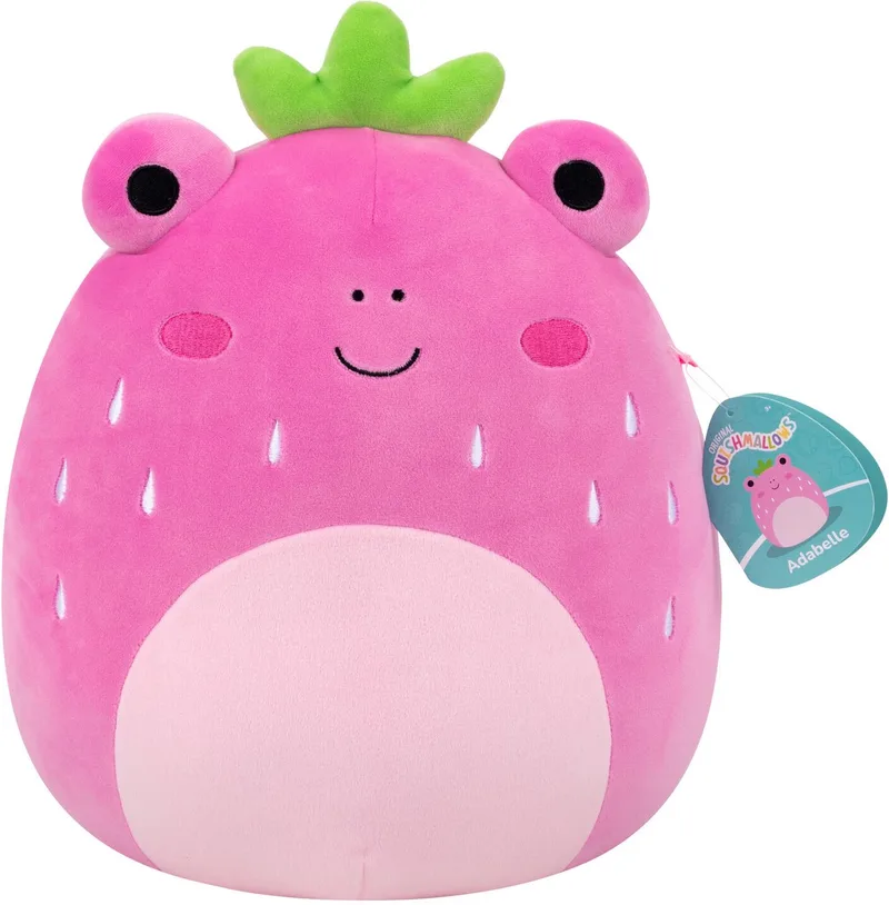 Medium Plush 30cm Adabelle - Pink Strawberry Frog van Squishmallows in Meerkleurig – productfoto