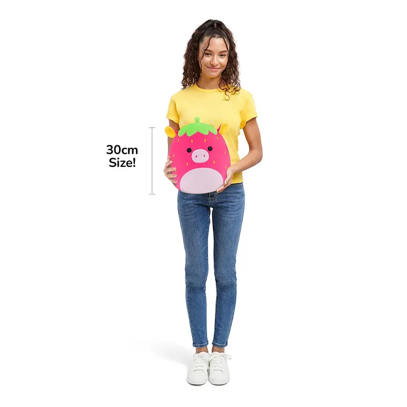 Medium Plush 30cm Cleary - Hot Pink Strawberry Cow by Squishmallows in Multicolour – product photo 4 of 5