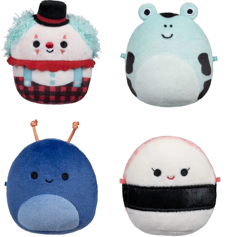 Micromallows Original Pluche Knuffel (4 delig) 6 cm van Squishmallows in Meerkleurig – productfoto
