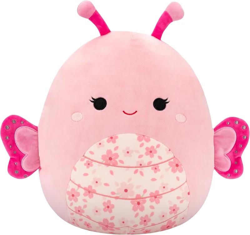 Mogo The Pink Sakura Vlinder - Knuffel 19 cm - Origineel Jazwares van Squishmallows in Roze – productfoto