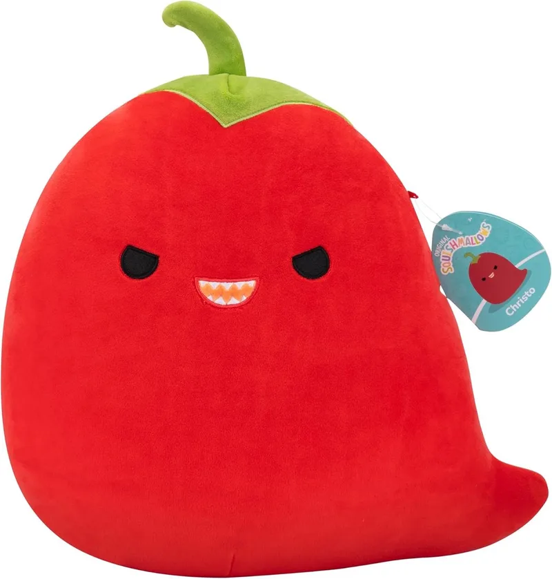 Original The Red Chili Pepper - Officiële Jazwares Knuffel - 19 cm - Superzacht Pluche van Squishmallows in Christo – productfoto
