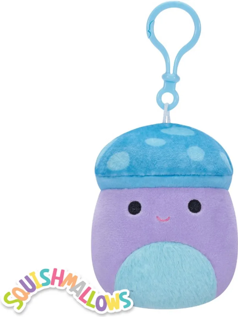 Pyle the Mushroom - 3,5 inch Clip On Squishmallow van Squishmallows in Paars – productfoto