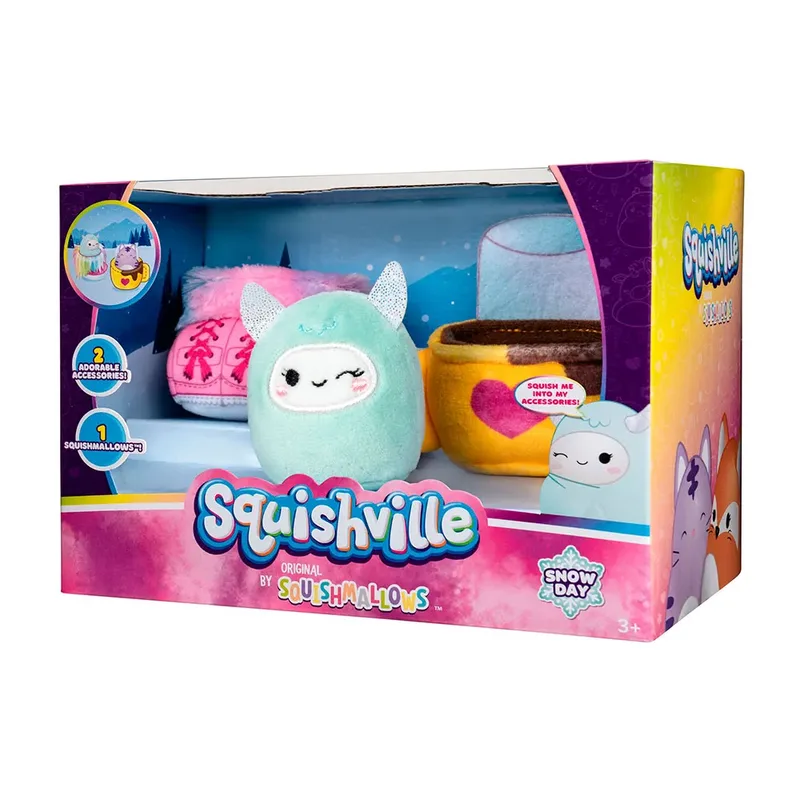 Squishville - Snow Day Accessory Set (Squishville by Squishmallows) van Squishmallows in Blauw – productfoto 2 van 3