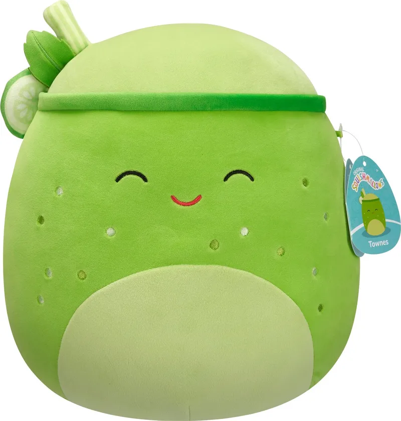 Townes - Green Juice W/Closed Eyes 30cm pluche van Squishmallows in Lichtgroen – productfoto
