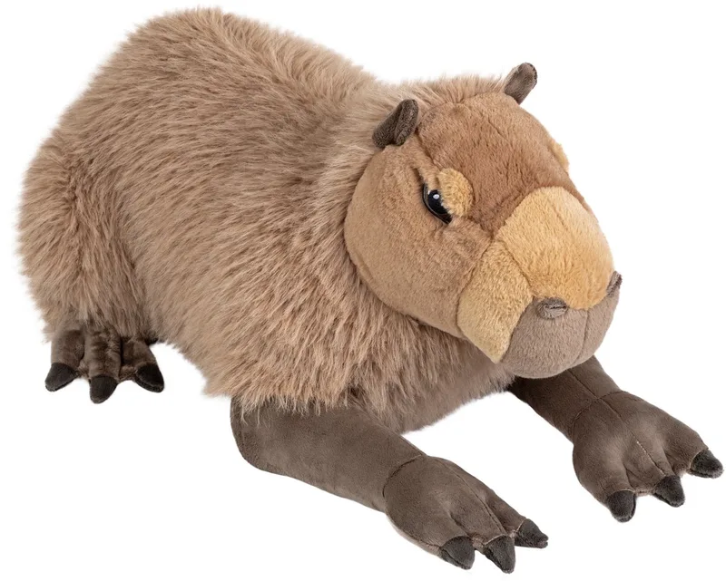 capibara knuffel - 80 cm - Pluche - waterzwijn - knuffeldieren - knaagdieren de Wild Republic en Multicolore – photo produit