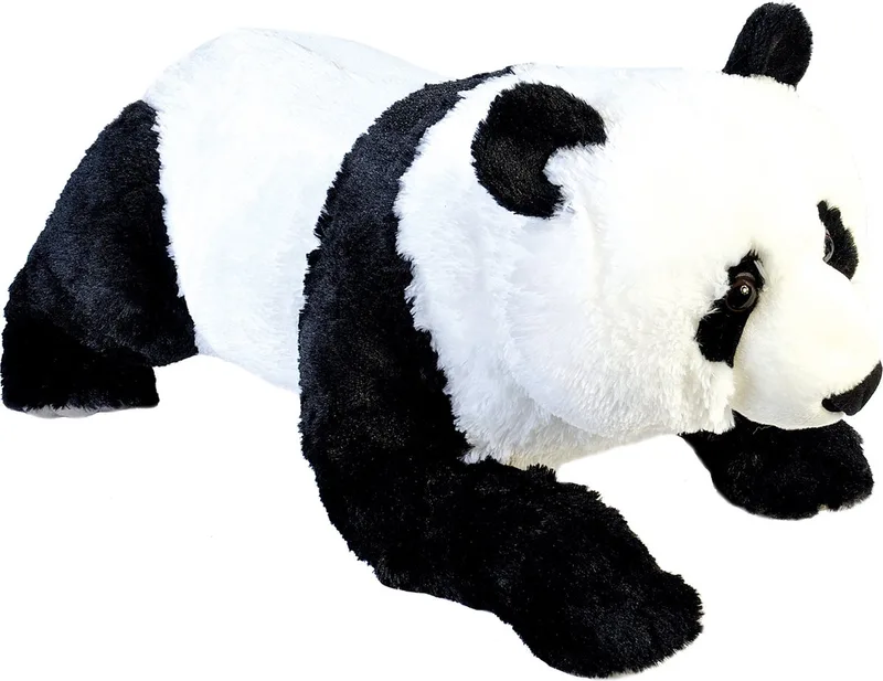 grote knuffel panda liggend - zwart/wit - 76 cm - Dieren knuffels by Wild Republic in Multicolour – product photo