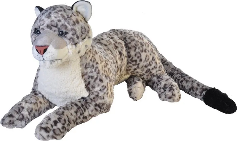 Knuffel Luipaard Junior 76 Cm Pluche Wit/grijs de Wild Republic en Gris – photo produit