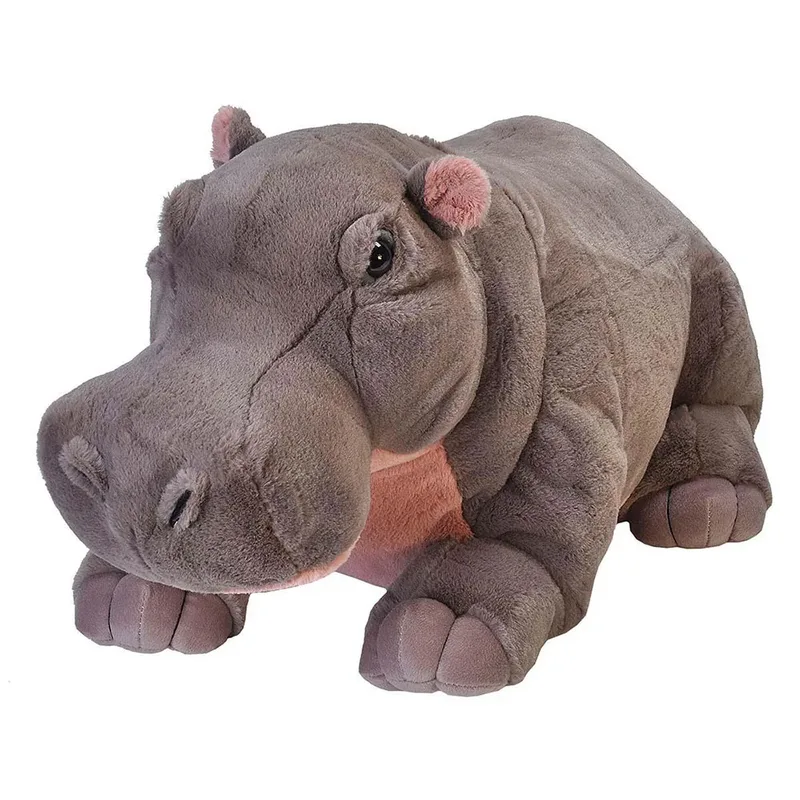 Living Earth serie - Knuffel Nijlpaard - pluche - knuffeldier - 76 cm - wilde dieren van Wild Republic in Meerkleurig – productfoto 2 van 2