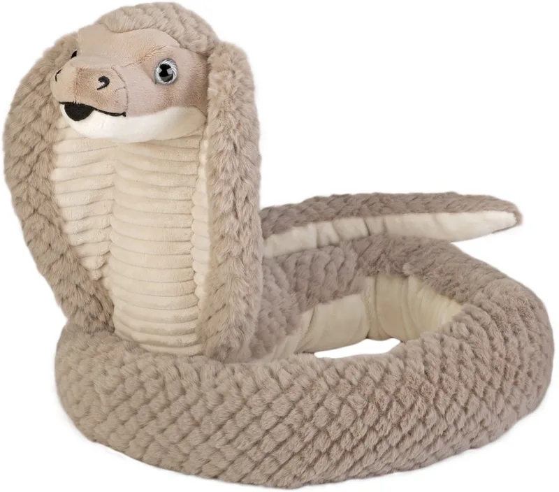 Pluche cobra knuffel slang - 137 cm - reptielen - knuffeldier - speelgoed voor kinderen fra Wild Republic i Flerfarvet – produktbillede