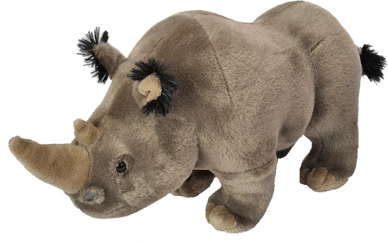 pluche knuffel neushoord - 35 cm - Dieren knuffels - Cadeau by Wild Republic in Grey – product photo