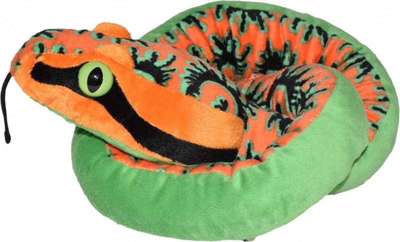 pluche knuffel slang - 137 cm - slangen knuffels - Cadeau från Wild Republic i Orange – produktbild